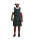 Little Girls School Uniform Plaid Jumper Top of Knee