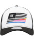 Фото #3 товара Men's Black, White NASCAR 9FORTY A-Frame Trucker Snapback Hat