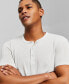 Men's Short-Sleeve Henley Shirt M - фото #3