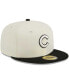 Фото #4 товара Men's Stone, Black Chicago Cubs Chrome 59FIFTY Fitted Hat