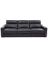 Фото #3 товара Gabrine 3-Pc. Leather Sofa with 2 Power Recliners, Created for Macy's