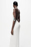 Фото #7 товара Платье со складками и горловиной халтер ZARA