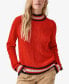 Фото #1 товара Women's Sporty Stripe Long-Sleeve Sweater