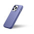 Фото #8 товара Чехол для iPhone 14 Pro Max ICARER из натуральной кожи MagSafe Case Leather светло-фиолетовый