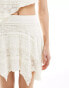 Cotton On hanky hem mini skirt in coconut texture co-ord