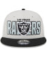 ფოტო #3 პროდუქტის Men's Stone, Black Las Vegas Raiders 2023 NFL Draft 9FIFTY Snapback Adjustable Hat