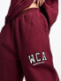 ASOS Weekend Collective oversized jogger with WCA logo in burgundy