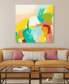 Фото #3 товара Chroma 3Frameless Free Floating Tempered Art Glass Abstract Wall Art by EAD Art Coop, 38" x 38" x 0.2"