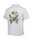 ფოტო #4 პროდუქტის Men's Gray Kansas City Chiefs Coconut Point Frondly Fan Camp IslandZone Button-Up Shirt