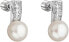 Silver earrings with pearl Pavona 21001.1 white
