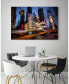 20" x 16" Times Square Rays of Light I Museum Mounted Canvas Print