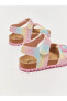 Renk Bloklu Kız Bebek Sandalet