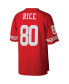 Men's Jerry Rice Scarlet San Francisco 49ers Big and Tall 1990 Retired Player Replica Jersey Красный, 5XB - фото #2