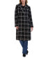 Фото #1 товара Women's Notch-Neck Plaid Coat