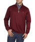 Mens Solid Modal Qzip Pullover Sweater