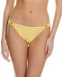 Фото #1 товара Simkhai Francesca Seersucker Plaid Ring Bikini Bottom Women's