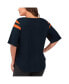 Women's Navy Chicago Bears Plus Size Linebacker T-shirt