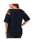 ფოტო #2 პროდუქტის Women's Navy Chicago Bears Plus Size Linebacker T-shirt