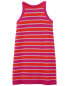 Kid Striped Tank Crochet Sweater Dress 4