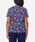 ფოტო #2 პროდუქტის Women's All American Short Sleeve Linking Hearts Top