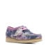 Фото #4 товара Clarks Wallabee 26169917 Womens Pink Suede Oxfords & Lace Ups Casual Shoes