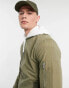 Jack & Jones Essentials zip through bomber jacket in khaki