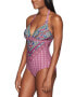 Фото #2 товара PrAna 169072 Womens Lahari One Piece Swimsuit Pomegranate Marrakesh Size X-Small