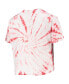 Women's Red Wisconsin Badgers Showtime Tie-Dye Crop T-shirt