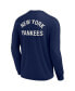 Фото #4 товара Men's and Women's Navy New York Yankees Super Soft Long Sleeve T-shirt