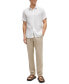Фото #4 товара Men's Stretch-Linen Chambray Slim-Fit Dress Shirt