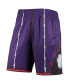 Фото #3 товара Men's Purple Toronto Raptors 1998 Hardwood Classics 75th Anniversary Swingman Shorts