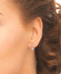 ფოტო #3 პროდუქტის 2-Pc. Set Diamond Double Row & In & Out Small Hoop Earrings (1/4 ct. t.w.) in Sterling Silver