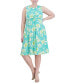 Фото #1 товара Plus Size Twist-Front Sleeveless Jersey Dress