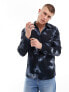 Фото #1 товара River Island long sleeve shirt in navy inky print