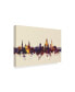 Фото #2 товара Michael Tompsett Worcester England Skyline III Canvas Art - 37" x 49"