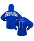 Фото #1 товара Women's Blue Tampa Bay Lightning Jersey Lace-Up V-Neck Long Sleeve Hoodie T-shirt