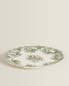 Floral earthenware serving dish