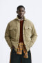 Corduroy quilted overshirt