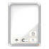 NOBO Premium Plus 4xA4 Sheets Exterior Display Case Magnetic White Background