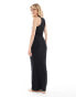 Фото #6 товара COLLUSION vest maxi dress in black