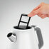 Фото #9 товара Электрический чайник Morphy Richards Evoke 1.5 L - 2200 W - Белый - Металлический - С индикатором уровня воды - Беспроводной