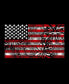 ფოტო #3 პროდუქტის Men's Premium Blend Word Art American Flag Fireworks T-shirt