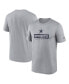 ფოტო #1 პროდუქტის Men's Silver Dallas Cowboys Sideline Legend Performance T-Shirt