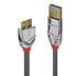 Lindy 1m USB 3.0 Type A to Micro-B Cable - Cromo Line - 1 m - USB A - Micro-USB B - USB 3.2 Gen 1 (3.1 Gen 1) - 5000 Mbit/s - Grey