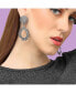 ფოტო #3 პროდუქტის Women's Corroded Drop Earrings