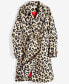 ფოტო #5 პროდუქტის Women's Leopard-Print Classic Trench Coat, Created for Macy's