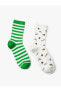 Фото #4 товара Носки Koton Striped Twin Socks