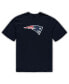 Фото #3 товара Men's Navy, Heathered Charcoal New England Patriots Big and Tall T-shirt and Shorts Set