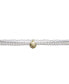 Фото #2 товара Sterling Siler 14k Yellow Gold Plated Pearl Chain Anklet with Dangling Shell