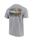 Фото #4 товара Men's Gray Michigan State Spartans Comfort Colors Campus Scenery T-shirt